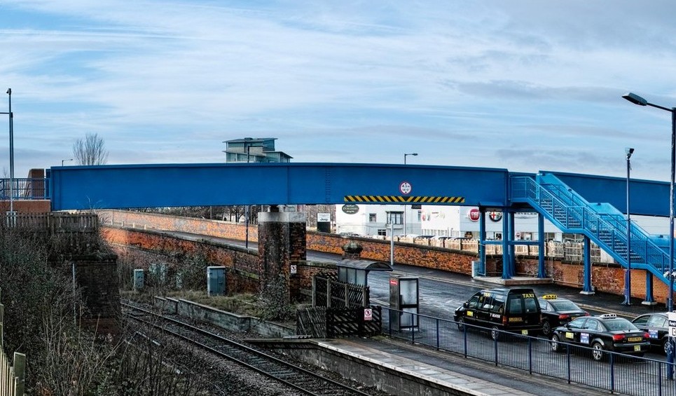 Railway Footbridge at Thornaby Station, Teeside